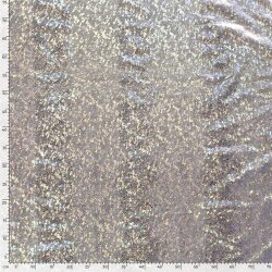 Folienjersey Schlangenmuster Uni - silber