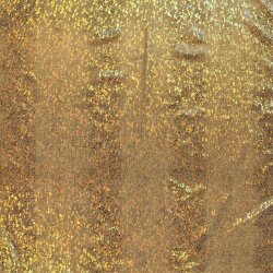 Folienjersey Schlangenmuster Uni - gold