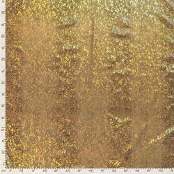 Folienjersey Schlangenmuster Uni - gold