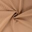 Baumwolljersey Streifen 3mm - karamell/hellkaramell - rot