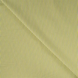Baumwolljersey Streifen 3mm - limette/hellgrau - rot