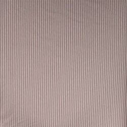 Baumwolljersey Streifen 3mm - taupe/helltaupe - rot