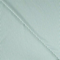 Baumwolljersey Streifen 3mm - mint/hellmint - rot