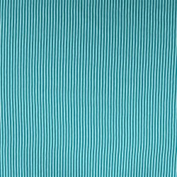 Baumwolljersey Streifen 3mm - petrol/hellpetrol
