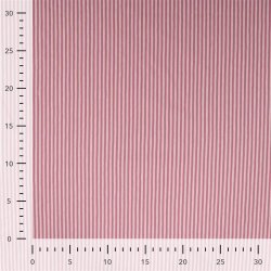 Baumwolljersey Streifen 3mm - altrosa/rosa
