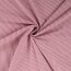 Baumwolljersey Streifen 3mm - altrosa/rosa - rot
