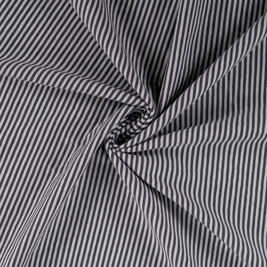 Baumwolljersey Streifen 3mm - grau/ hellgrau