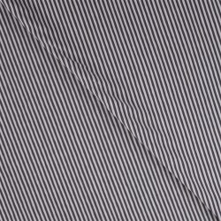 Baumwolljersey Streifen 3mm - grau/ hellgrau - rot