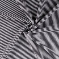 Baumwolljersey Streifen 3mm - grau/ hellgrau
