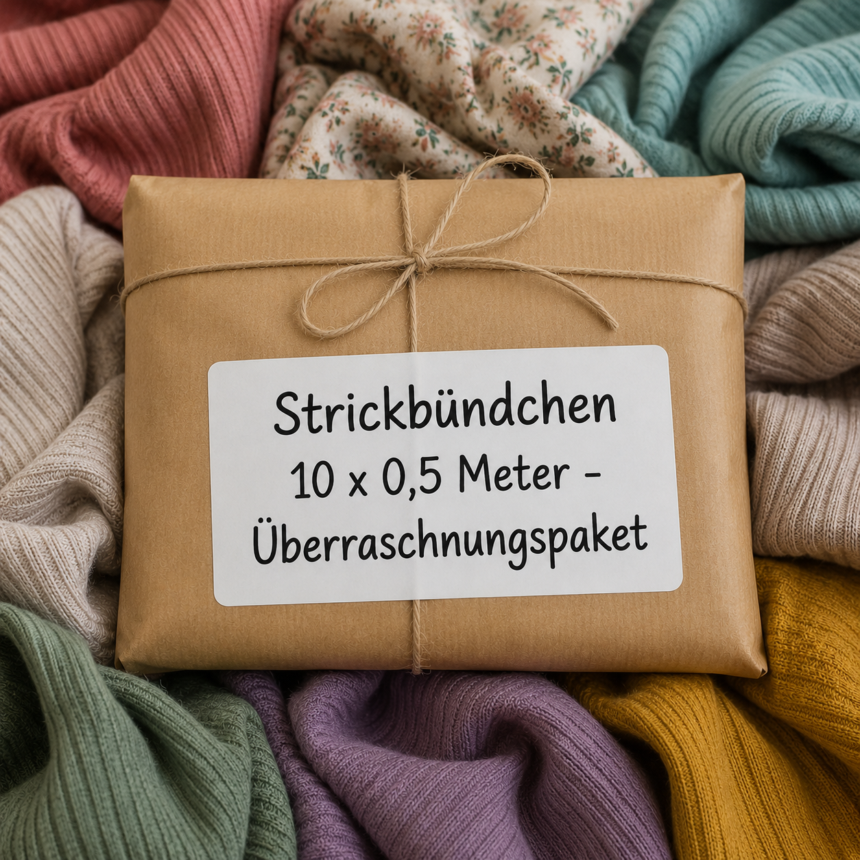 Strickbündchen 10 x 0,5 Meter - Überraschnungspaket