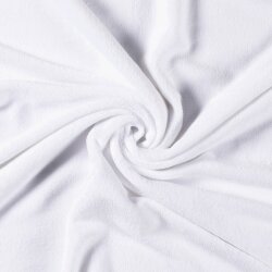 0,8 Meter - Wellnessfleece *Marie* Uni - weiss