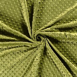 0,7 Meter - Minky Fleece *Marie* Uni - oregano