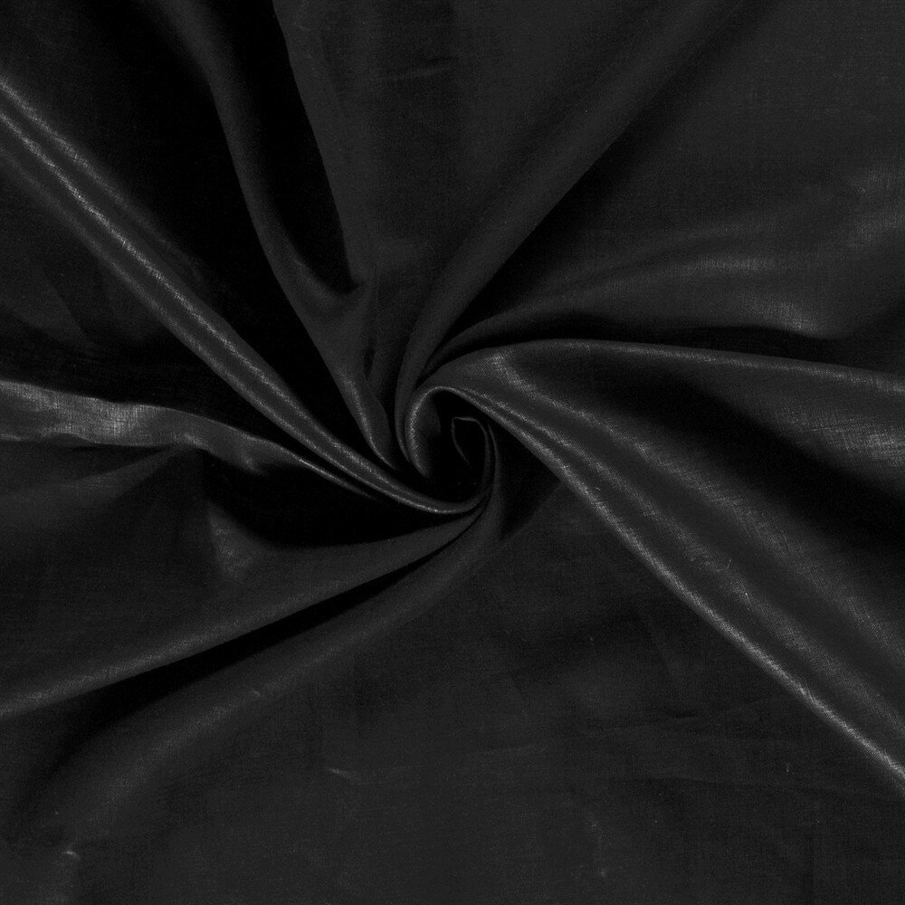 0,6 Meter - Leinen - schwarz