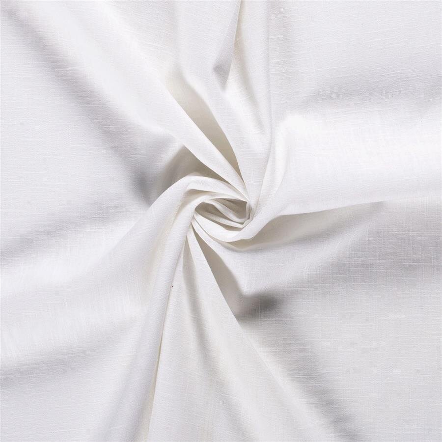 0,7 Meter - Leinen *Marie* Uni - weiss