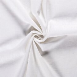 0,7 Meter - Leinen *Marie* Uni - weiss