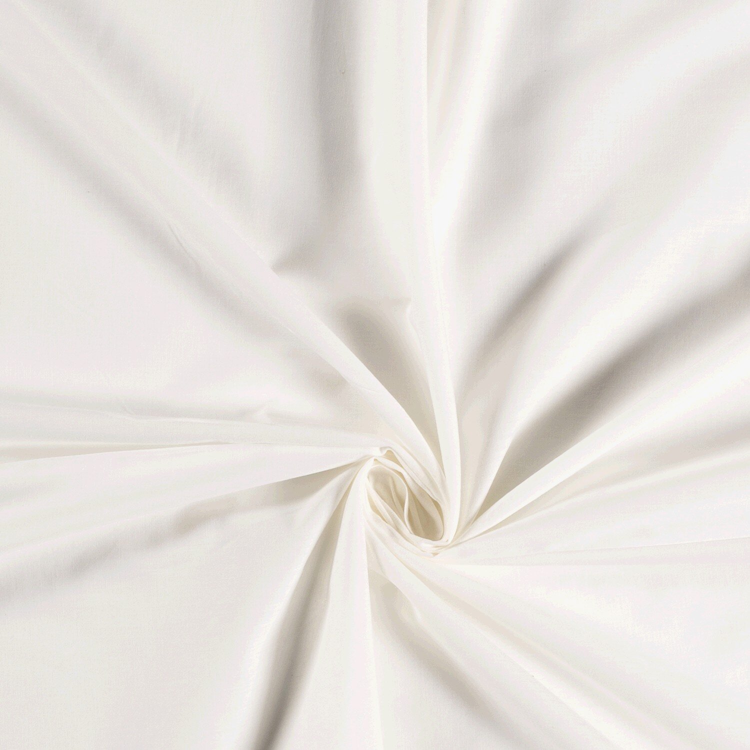 0,7 Meter - Baumwollvoile *Marie* Uni - creme