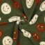 0,7 Meter - Teddystoff Smiley - dunkeloliv/rost