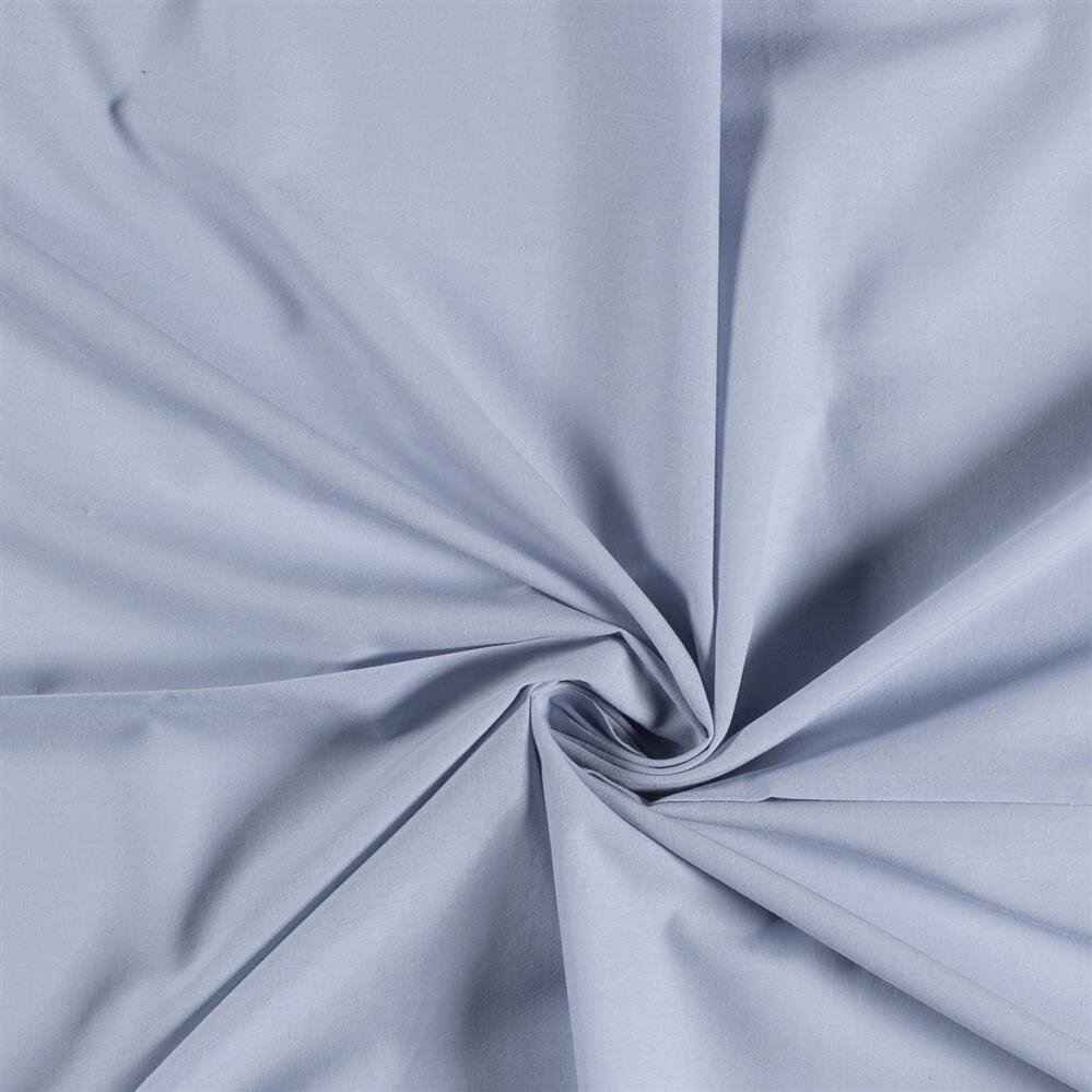 0,6 Meter - Baumwollvoile *Marie* Uni - hellblau