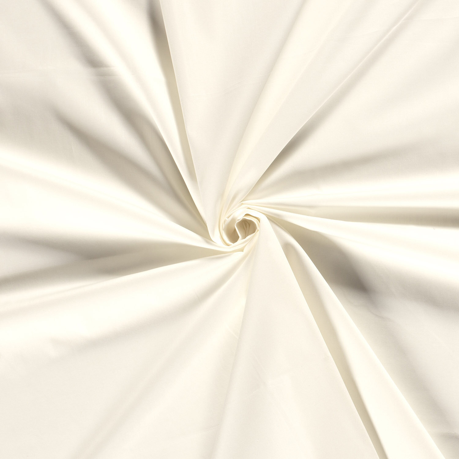 0,9 Meter - Baumwollpopeline *Marie* Uni - creme