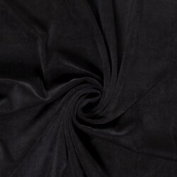 0,8 Meter - Nickistoff *Marie* Uni - schwarz