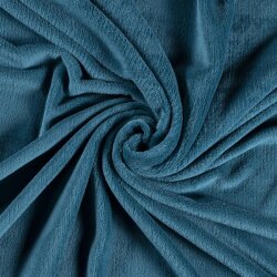 0,4 Meter - Wellnessfleece *Marie* Uni - dunkelpetrol