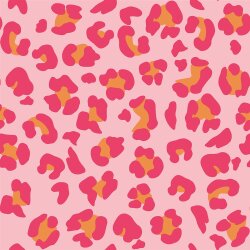 0,8 Meter - Musselin Leoflecken - rosa