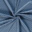 0,6 Meter - Minky Fleece *Marie* Uni - jeansblau