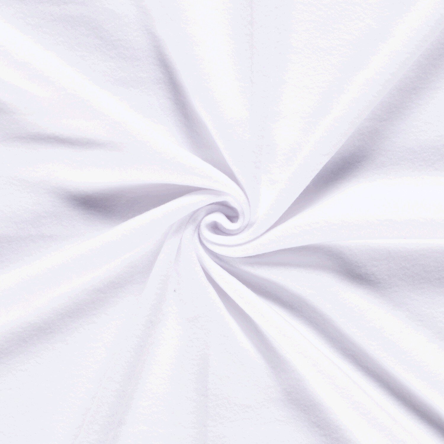 0,7 Meter - Antipilling Fleece *Marie* Uni - weiss