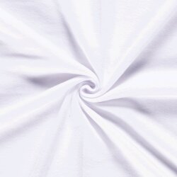 0,7 Meter - Antipilling Fleece *Marie* Uni - weiss