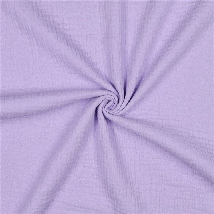 0,6 Meter - Musselin Uni *Gerda* BIO~Organic - hellflieder