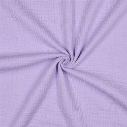 0,6 Meter - Musselin Uni *Gerda* BIO~Organic - hellflieder