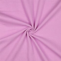 0,7 Meter - Musselin Uni *Gerda* BIO~Organic - hellpink