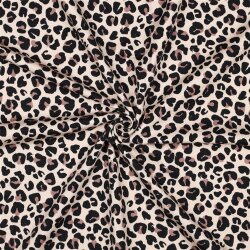 0,7 Meter - French Terry Digital Leo - beige
