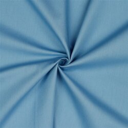 0,7 Meter - Baumwollpopeline *Vera* Uni - schattenblau