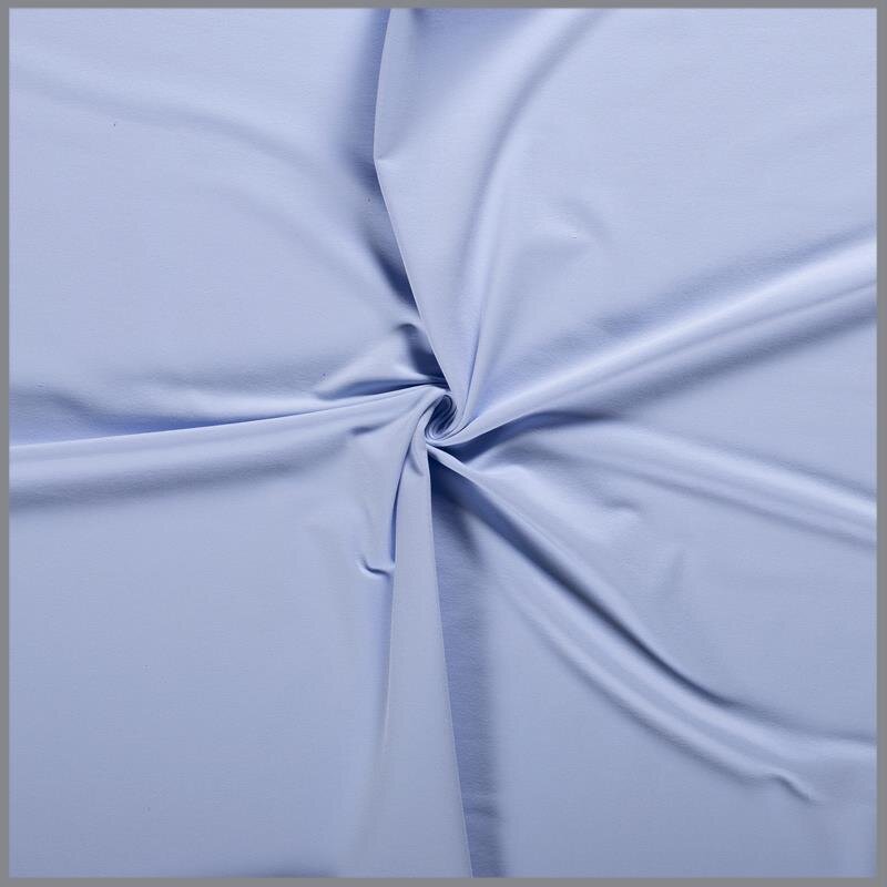 0,9 Meter - French Terry *Marie* Uni - babyblau