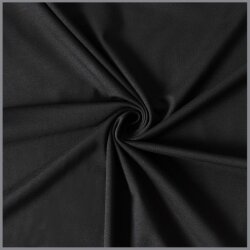 0,7 Meter - Baumwolljersey *Mila* Uni - schwarz
