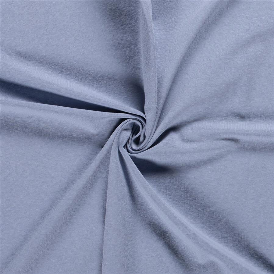 0,8 Meter - Baumwolljersey *Marie* - hell jeansblau