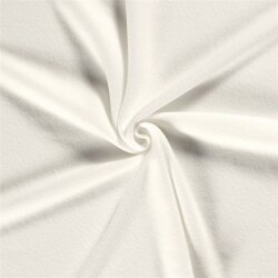 0,95 Meter - Antipilling Fleece *Marie* Uni - wollweiss