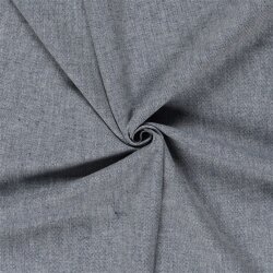 0,95 Meter - Leinen Chambray Fischgräte Melange -...