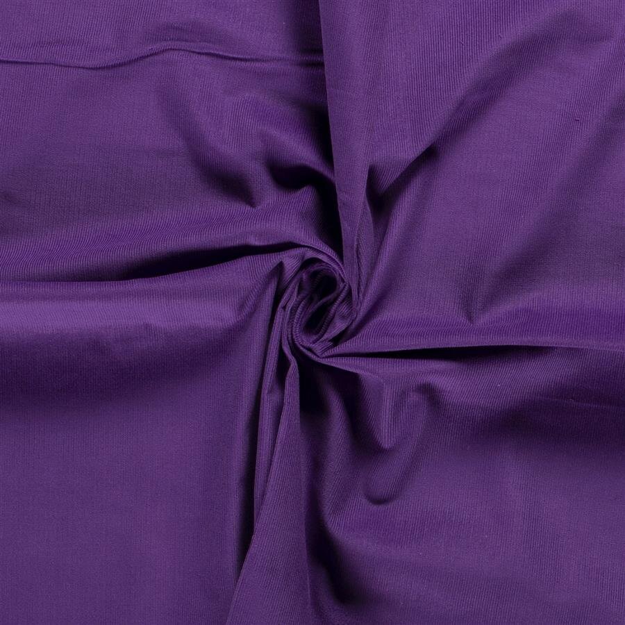 0,6 Meter - Feincord *Marie* Uni - lila