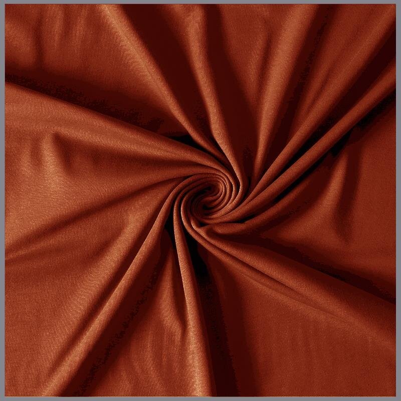 0,9 Meter - Baumwolljersey *Mila* Uni - kupfer