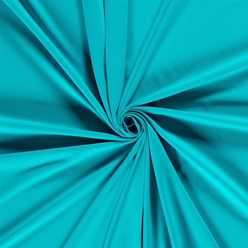 0,6 Meter - Baumwolljersey *Mila* Uni - meeresblau