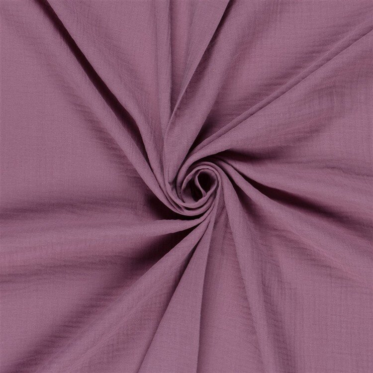 0,8 Meter - Musselin Uni *Marie* - altbeere