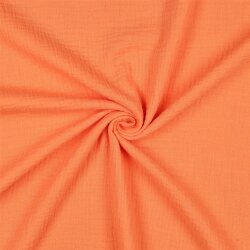 0,9 Meter - Musselin Uni *Gerda* BIO~Organic - pfirsich