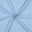 0,8 Meter - Musselin Gestreift - hellblau