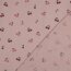 0,5 Meter - Musselin rote Kirschen - altantikpink