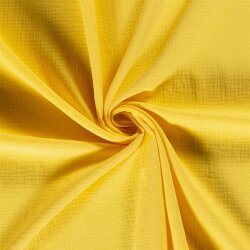 0,7 Meter - Musselin Uni *Marie* - goldgelb