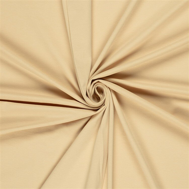 0,5 Meter - Baumwolljersey Uni *Gaby* Bio~Organic - sand