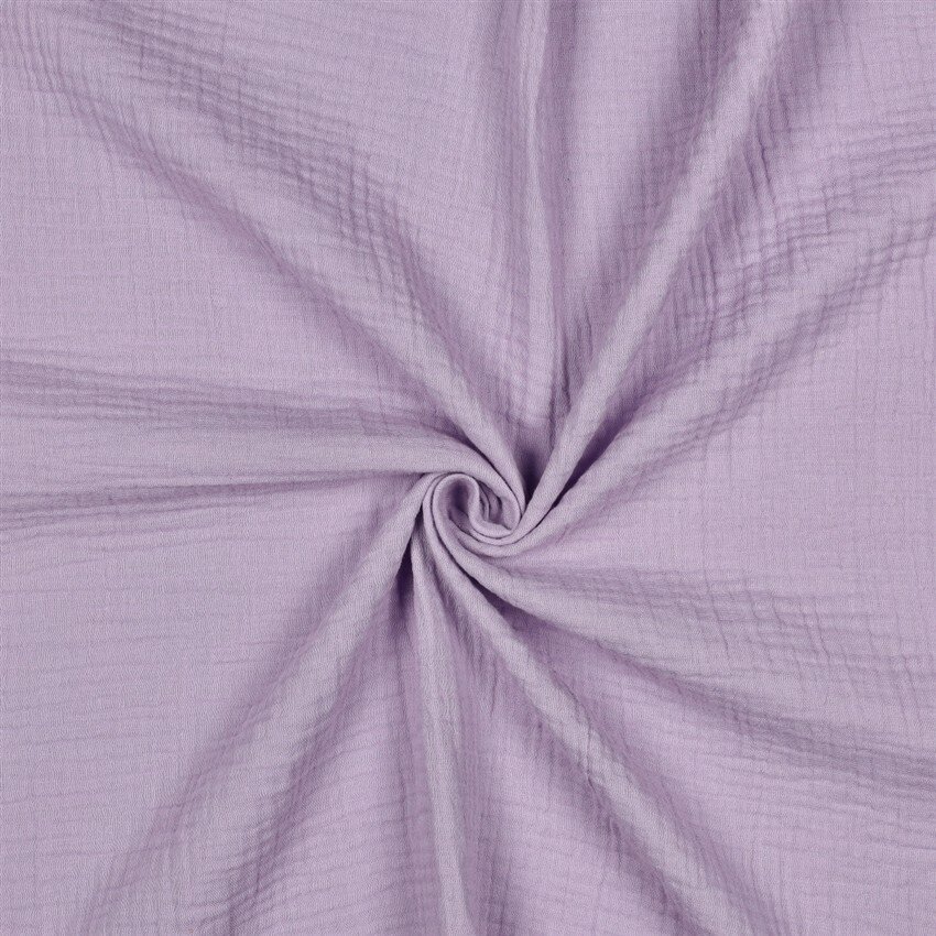 0,5 Meter - Musselin Uni *Vera*  - dunkelmauve