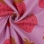 0,4 Meter - Musselin Erdbeeren - hellkaltpink